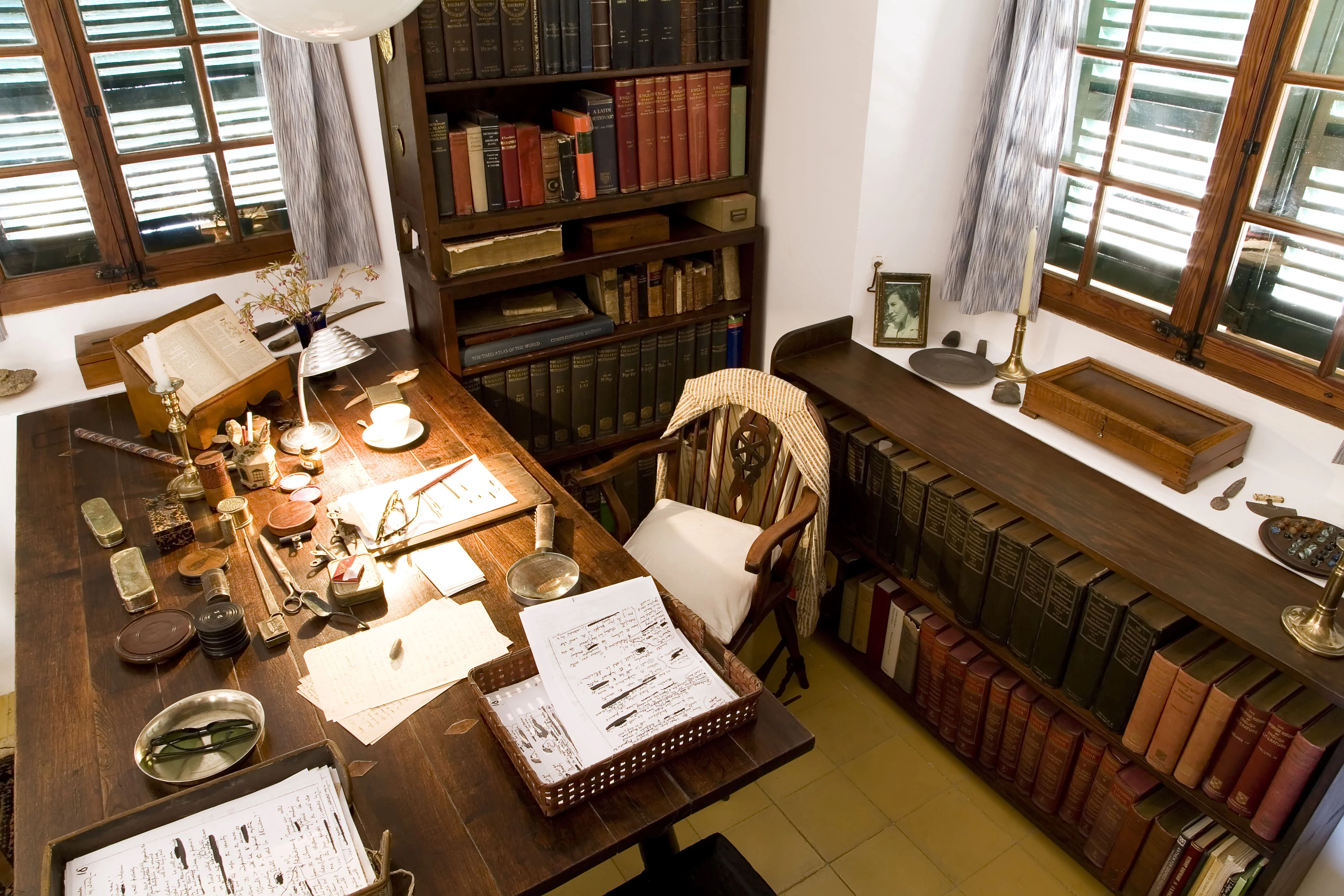 The author's study where I, Claudius, Claudius the God and Count Belisarius together with other famous novesl and poetry were written.
