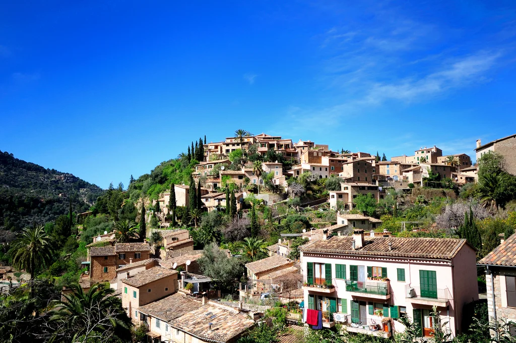 A sunny day in Deià in Mallorca, Spain