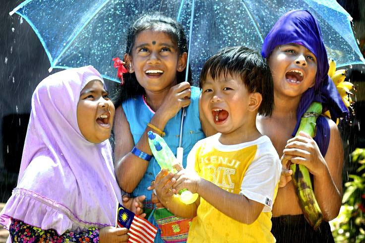 A photo portraying cultural diversity in Malaysia