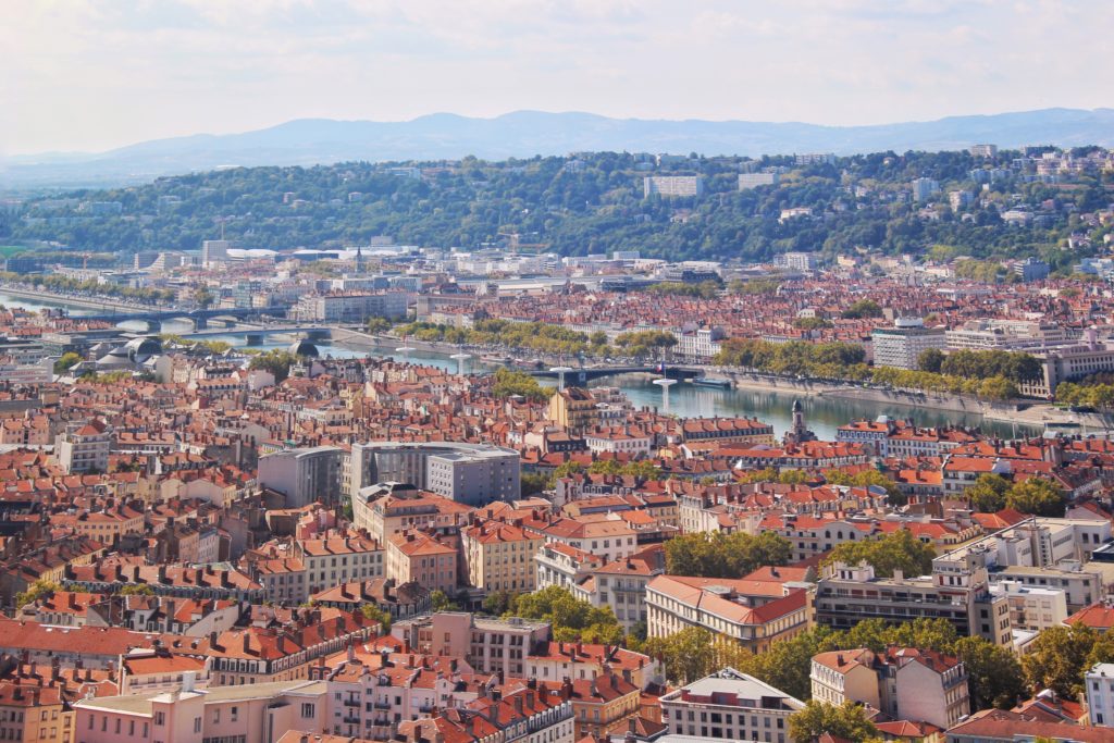 A panoramic view of Lyon - Flying Baguette