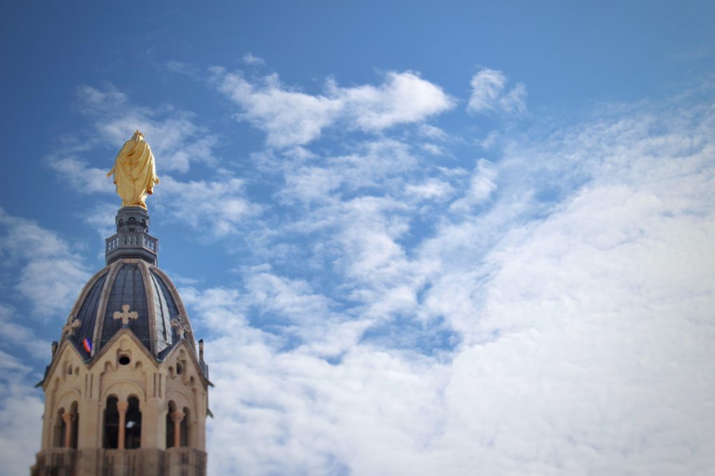 The top dome of the basilica of Notre Dame de Fourvière in Lyon - Flying Baguette