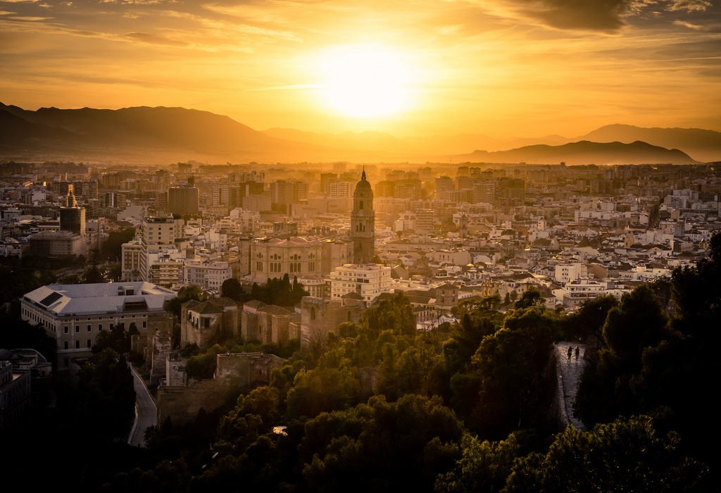 Sunset in Malaga