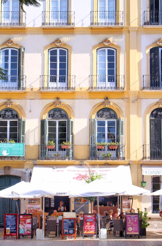 Cafe street life in Malaga