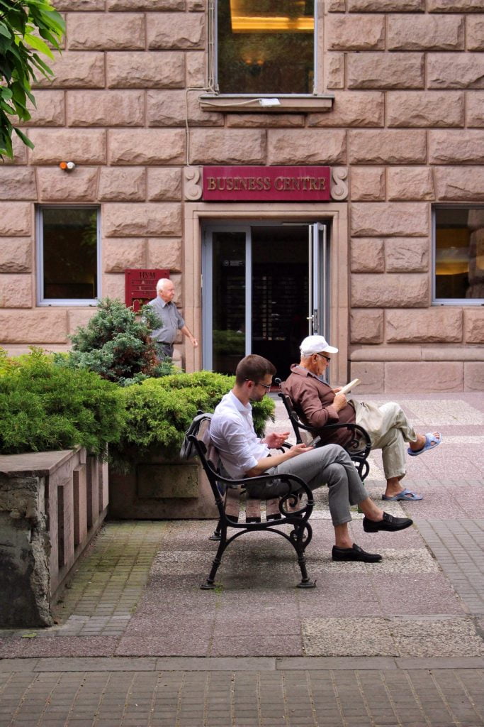 men reading a book