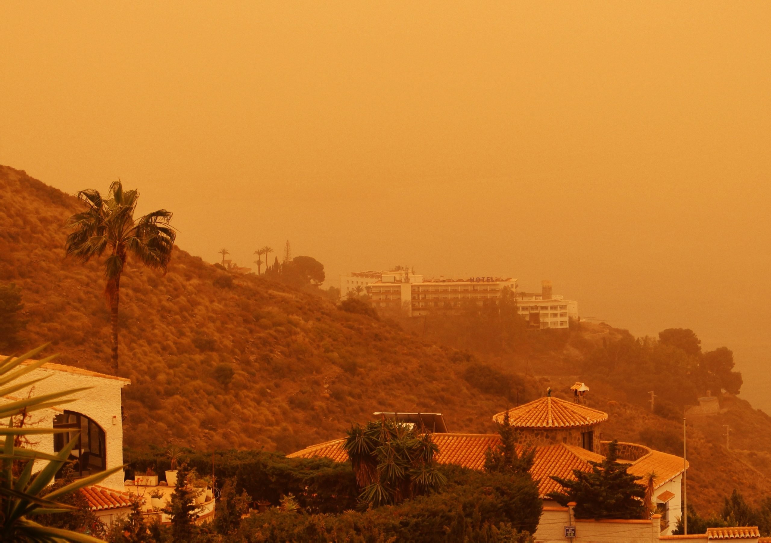 dust storm over Andalusia