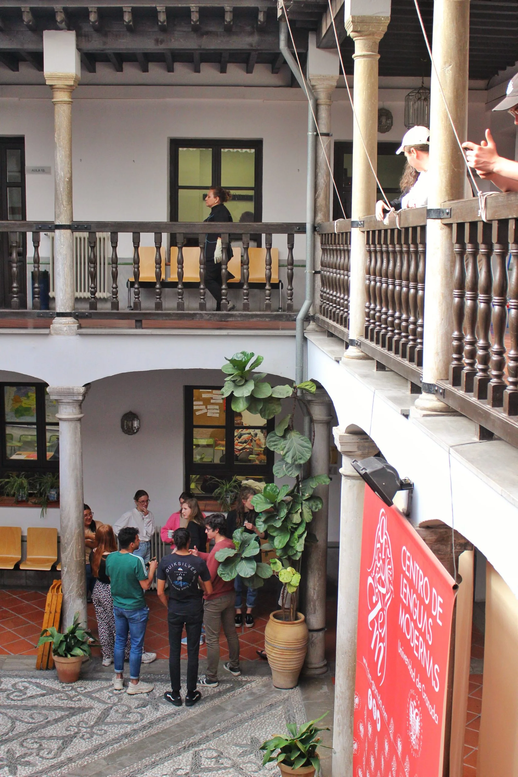 Students on break at the The Centro de Lenguas Modernas - Flying Baguette The Centro de Lenguas Modernas, an international language school in Granada