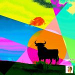 Spanish Bull Pop Art by Flying Baguette