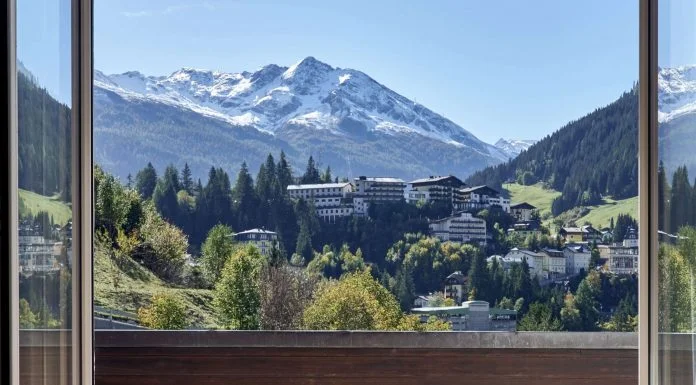 Great mountain views seen from one of the rooms at Miramonte Bad Gastein