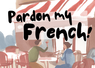 A cafe scene in France