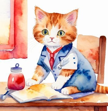 PURR-SCRIPTIONS: Your Ultimate Travel Therapy A cat dressed in doctor's uniform